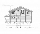 Двухэтажный дом ОБ-200-72